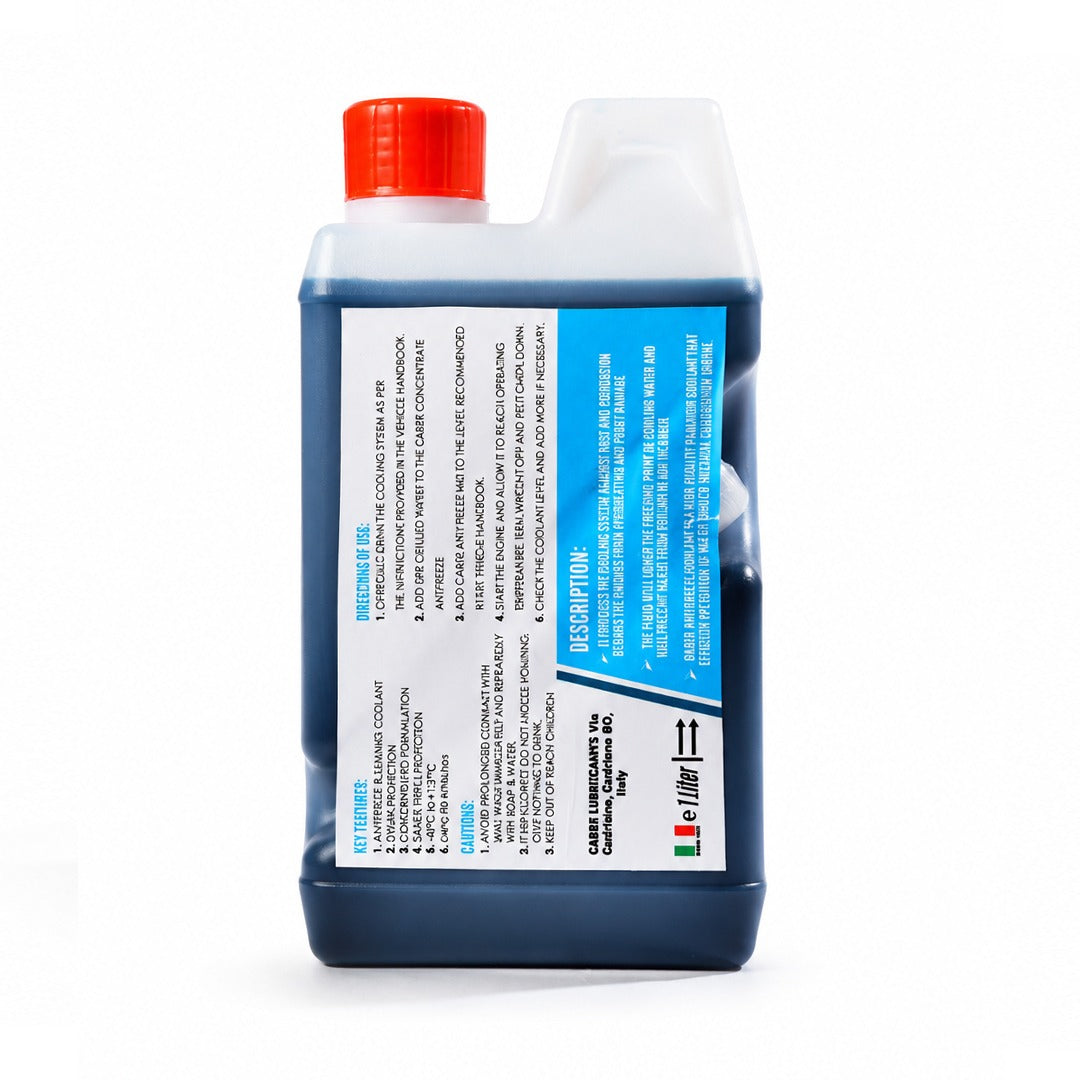 Caber Italian Performance Coolant + Antifreeze – Concentrate {Blue}